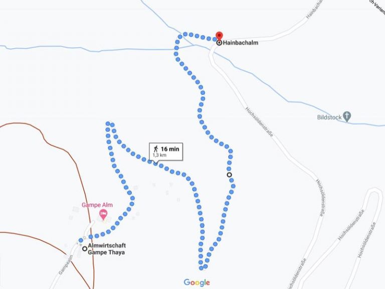 Directions Google Maps to Gampe Thaya